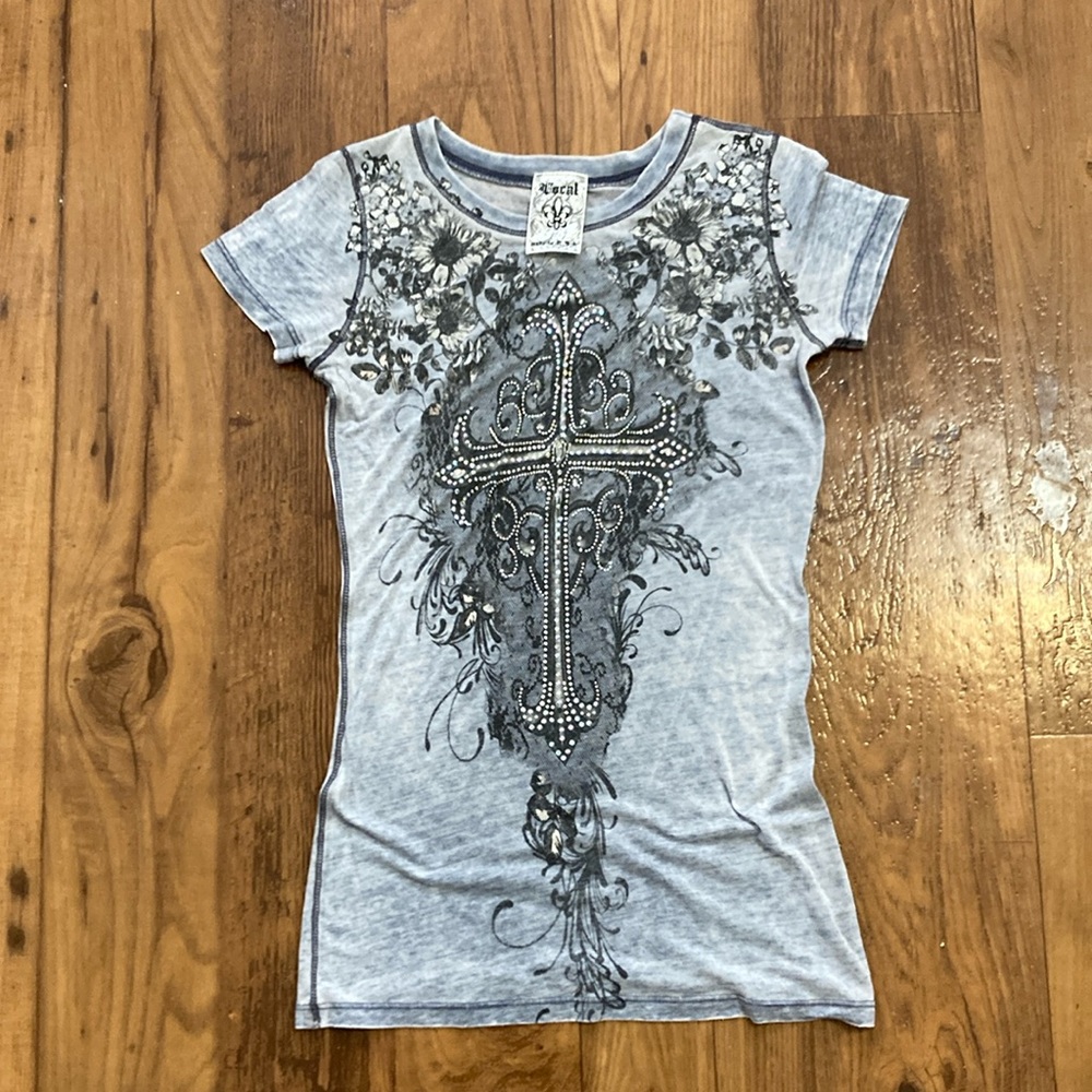 Vocal bling fitted tee